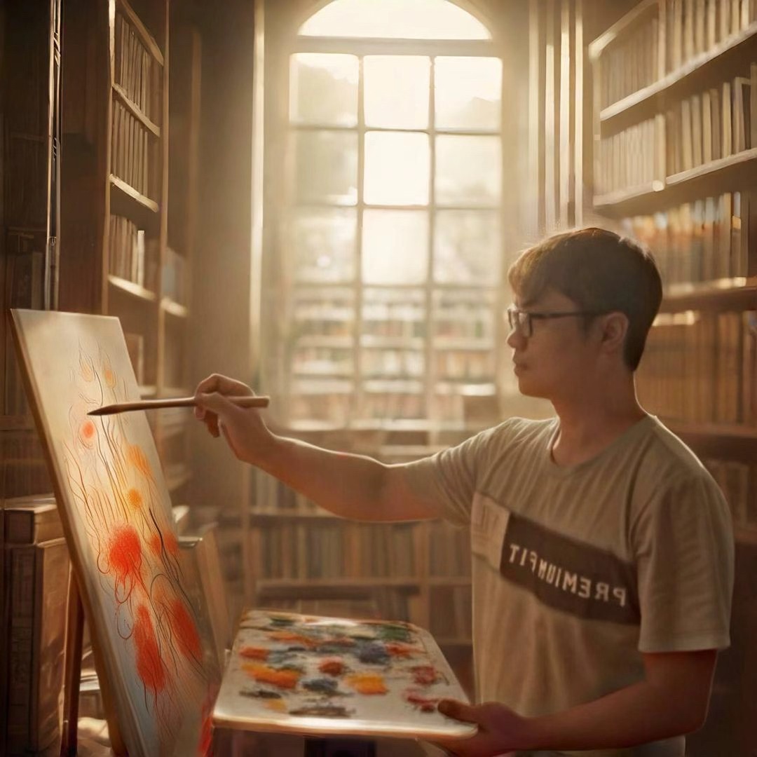 從小就愛上畫畫 — 我和哥哥的素描比賽